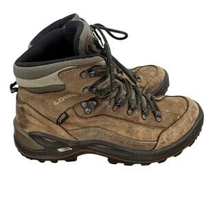 LOWA Renegade GTX Mid S Womens Brown Hiking Boots Shoes Size 10